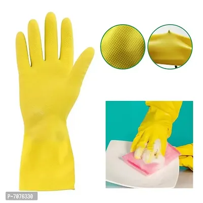 iLife Chemical Resistant Latex Rubber Gloves,Heavy Duty Work Industrial Glove for Lab, Safety  C-thumb2