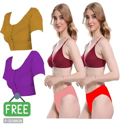 Stylish Lingerie Set For Women with Blouse - Set of 2-thumb0