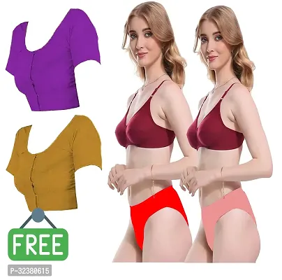 Stylish Lingerie Set For Women with Blouse - Set of 2-thumb0