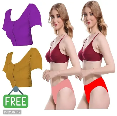 Stylish Lingerie Set For Women with Blouse - Set of 2-thumb0