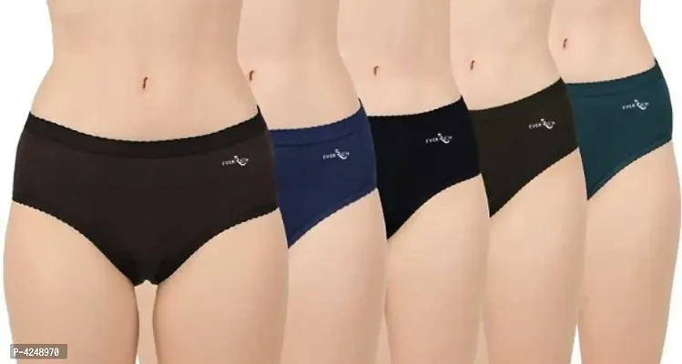 Women Trendy Solid Brief Pack Of 5-thumb0