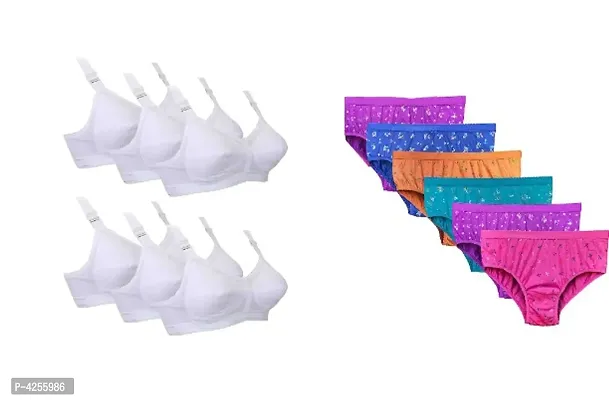 Women Trendy Bra & Panty Set Pack Of 6-thumb0