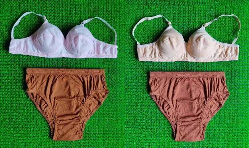 Comfy Bra Panty Set(Pack Of 2)