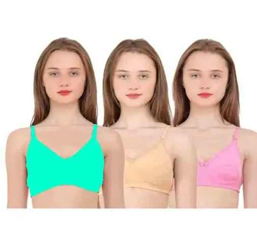 Pack Of 3 Non Padded Bras