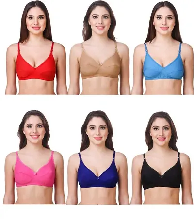 Women's Regular Wear Non Padded Bra Pack Of