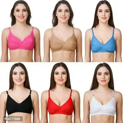 Women non padded bra pack of 6-thumb0