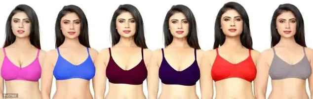 Women non padded bra pack of 6