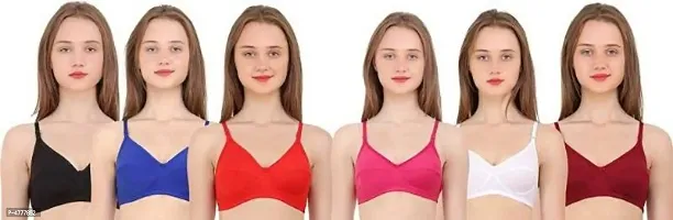 Women non padded bra pack of 6