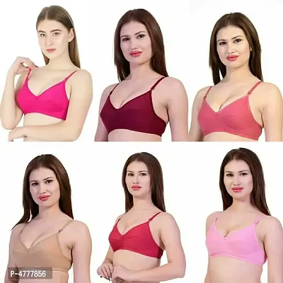 Women non padded bra pack of 6-thumb0