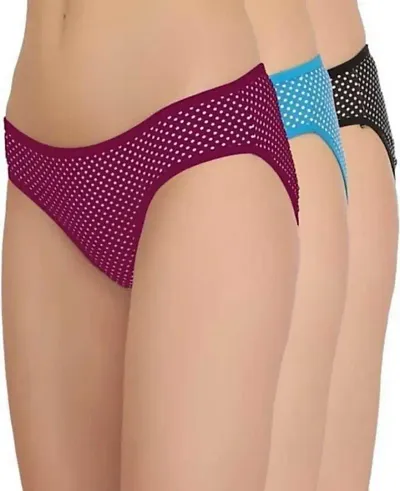 Multicolored trendy Cotton printed panties for women