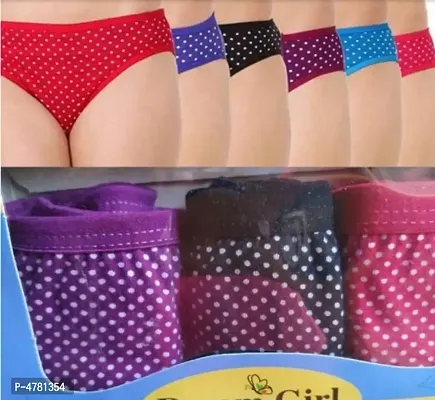 Women trendy printed panties pack of 6