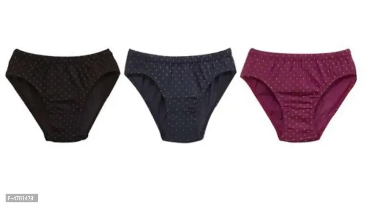 Women trendy printed panties pack of 3