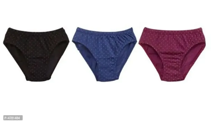 Women trendy printed panties pack of 3-thumb0