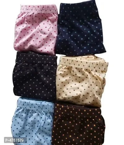 Multicoloured Cotton Briefs For Women-thumb0