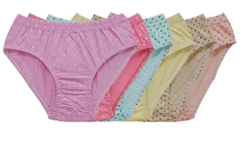 Trendy printed Cotton Regular wear panties for Women