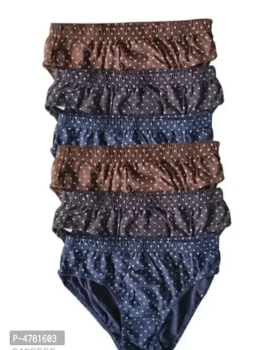 Women trendy printed panties pack of 6-thumb0