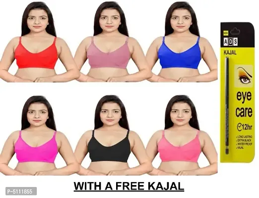 Buy Women Full Coverage Magnet Bra pack of 6 With a Free Kajal Online In  India At Discounted Prices