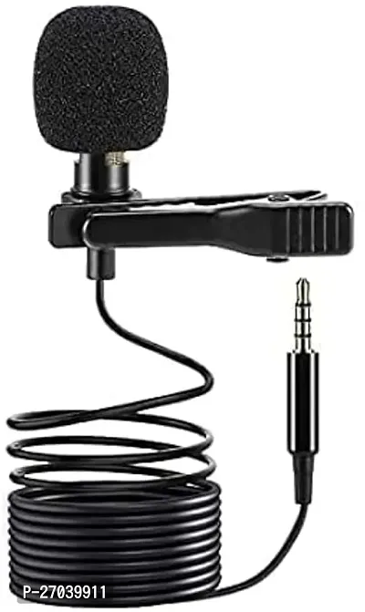 Professional Collar Mic for YouTube Grade Lavalier Microphone Omnidirectional with Easy Clip On System shy; Perfect for Recording Voice/Interview/Video Conference/Podcast/i-Phone/Android-thumb3