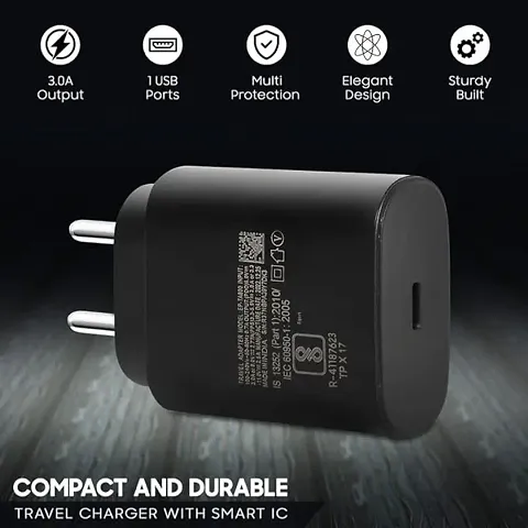 25W Charger Travel Adapter with Pd 3.0|25 Watt Type C Fast Charging