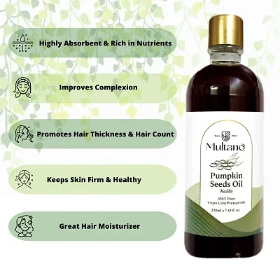 Buy Multano Pro Cold Pressed Pumpkin Seeds Oil For Hair And Skin Care   Cold Pressed Carrier Pumpkin Oil Pure And Undiluted For Hair Care Nails  And Skin Lip Pure Kaddu Oil 