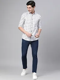 Men Slim Fit Printed Spread Collar Casual Shirt-thumb1