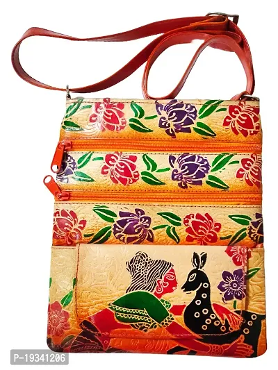 Classique Shantiniketan Leather Bags Shakuntala with Deer-thumb0