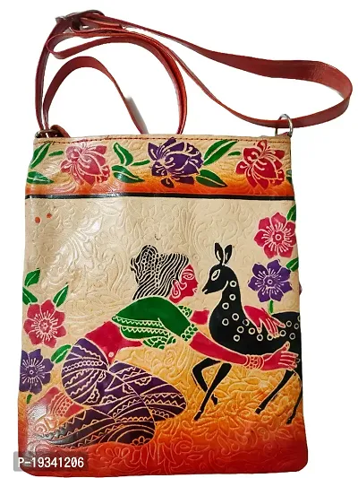 Classique Shantiniketan Leather Bags Shakuntala with Deer-thumb2