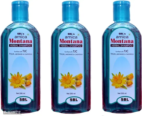 ARNICA MONTANA HERBAL SHAMPOO WITH THUJA,JABORANDI  CALENDULA(PACK OF 3)