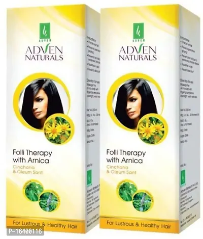 NATURALS Hair Oil Folli Therapy with Arnica Cinchona and Oleum Sant - 200ML x 2