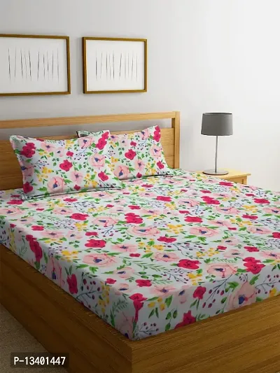 glace cotton double bedsheet with two pillow covers