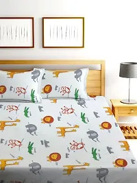 cartoon printed double bedsheet-thumb1