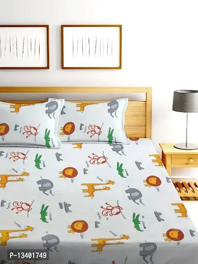 cartoon printed double bedsheet-thumb2