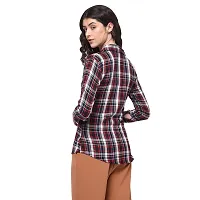 Aditii's Mantra Women's Rayon Roll-Up Sleeves Casual Shirt(Multi Color)-thumb2