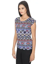 Aditii's Mantra Abstract Printed Polycrepe Women Top-thumb1