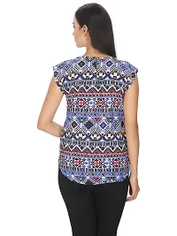 Aditii's Mantra Abstract Printed Polycrepe Women Top-thumb2
