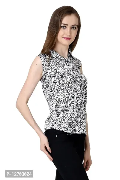 Aditii's Mantra ABCD Printed Black Shirt-thumb2