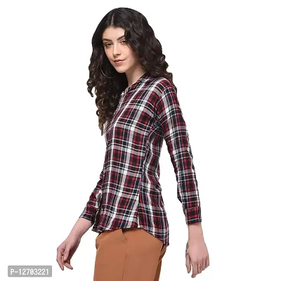 Aditii's Mantra Check Shirt for Women-thumb0