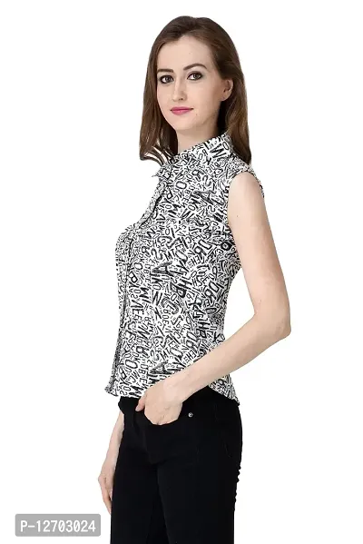 Aditii's Mantra ABCD Printed Black Shirt-thumb3