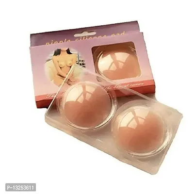 Womens Adhesive Reusable Silicon Nipple Cover Bra Pad-thumb0