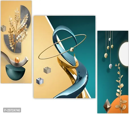 Modern Wall Painting for Home Decoration Set of Three-thumb0