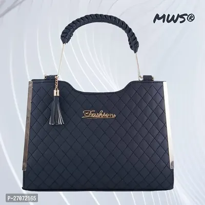 Stylish Blue PU  Handbags For Women-thumb0
