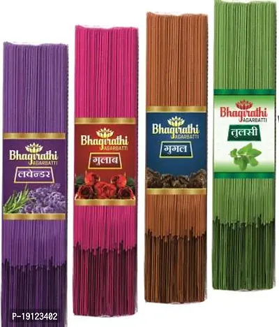 Lavender, Rose, Gugal, Tulsi Fragnance Agarbatti (100, Set Of 3)-thumb0