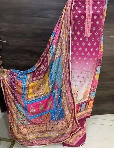 Stylish Pakistani Unstitched Suit Material For Women