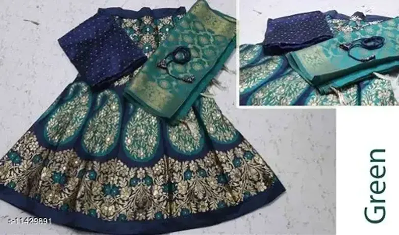 Jacquard Art Silk Lehengas