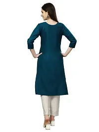 Women Embroidered Straight Kurti-thumb1