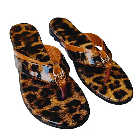 Beautiful Tiger Print Women Sandal