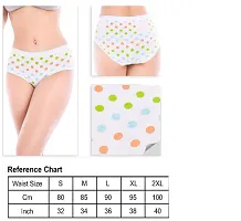 Neeba Ladies Innerwear Hipster Briefs/Panties 100% Cotton Combo Pack of 4 (Colour/Print May Be Different)-thumb2