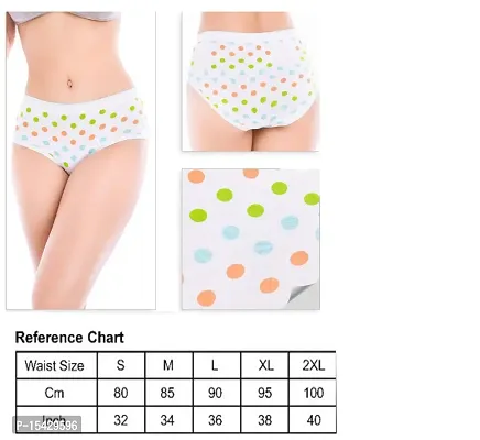 Neeba Ladies Innerwear Hipster Briefs/Panties 100% Cotton Combo Pack of 4 (Colour/Print May Be Different)-thumb3