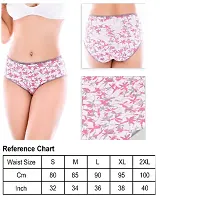 Neeba Ladies Innerwear Hipster Briefs/Panties 100% Cotton Combo Pack of 4 (Colour/Print May Be Different)-thumb3