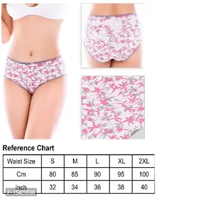 Neeba Ladies Innerwear Hipster Briefs/Panties 100% Cotton Combo Pack of 4 (Colour/Print May Be Different)-thumb4